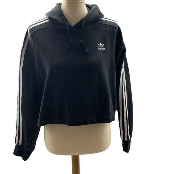 adidas Originals Women's Short Crop Hoodie - Picture 2 of 5